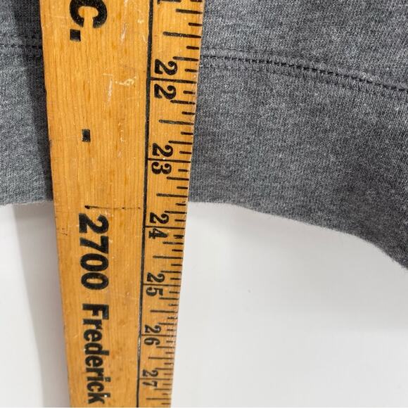 A/X Armani Exchange Grey Zip Up Hoodie Quiet Luxury Staple Oversized S - Picture 6 of 7